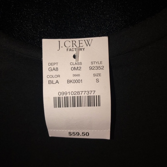 J. Crew NWT sequin tank black small. - Picture 4 of 4